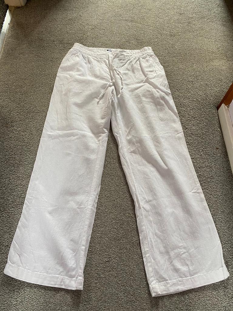 Next linen trousers size 12 petite | in 